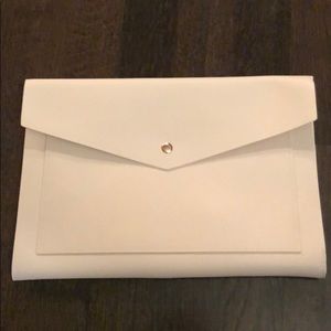 Brand new! glass ladder portfolio clutch- pink